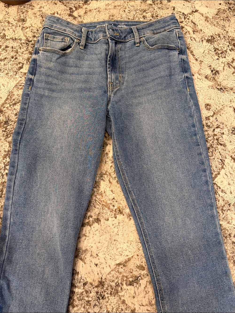 Old Navy Straight Leg Jeans in Light Blue Denim